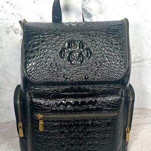 BL.Tiannu Leather Crocodile Backpack with Suede Interior